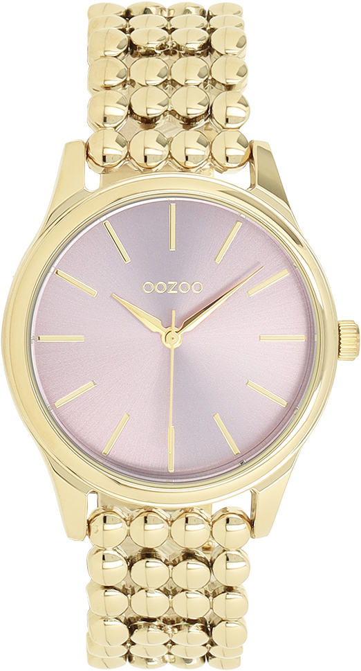 Gold coloured OOZOO watch with dot link bracelet - C11672